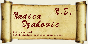 Nadica Džaković vizit kartica